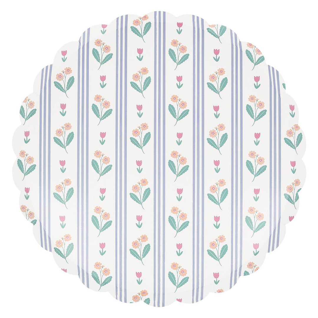 Bloomsbury Floral Dinner Party Plates x 8 | Meri Meri party plates Bloomsbury Floral Dinner Party Plates x 8