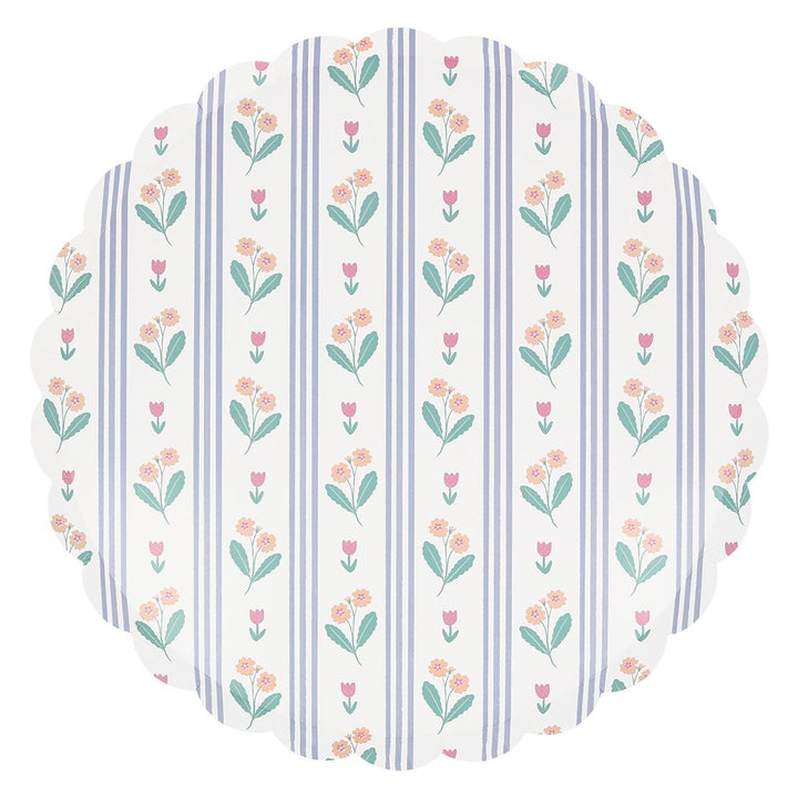 Bloomsbury Floral Dinner Party Plates x 8 | Meri Meri party plates Bloomsbury Floral Dinner Party Plates x 8