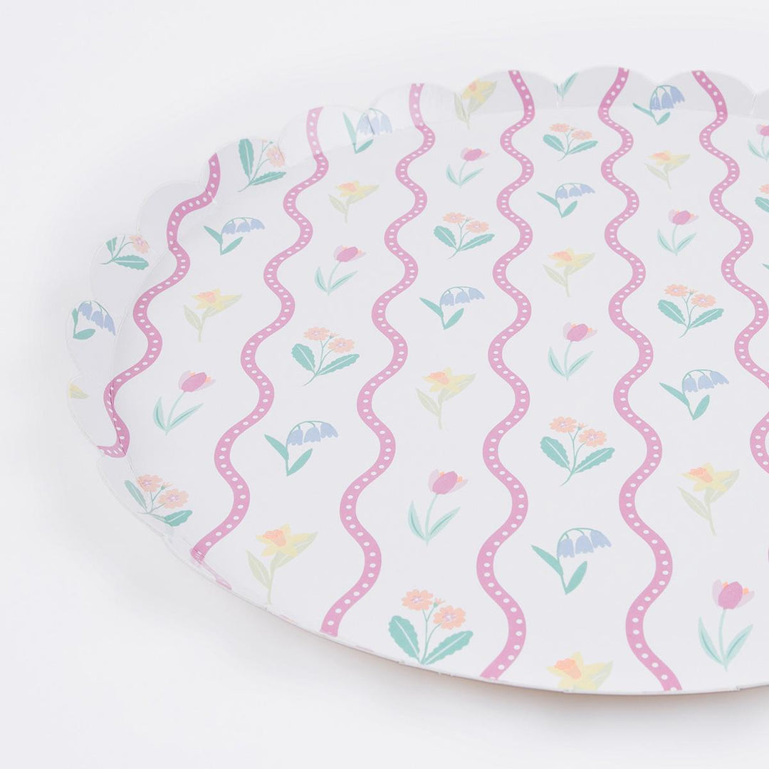 Bloomsbury Floral Dinner Party Plates x 8 | Meri Meri party plates Bloomsbury Floral Dinner Party Plates x 8