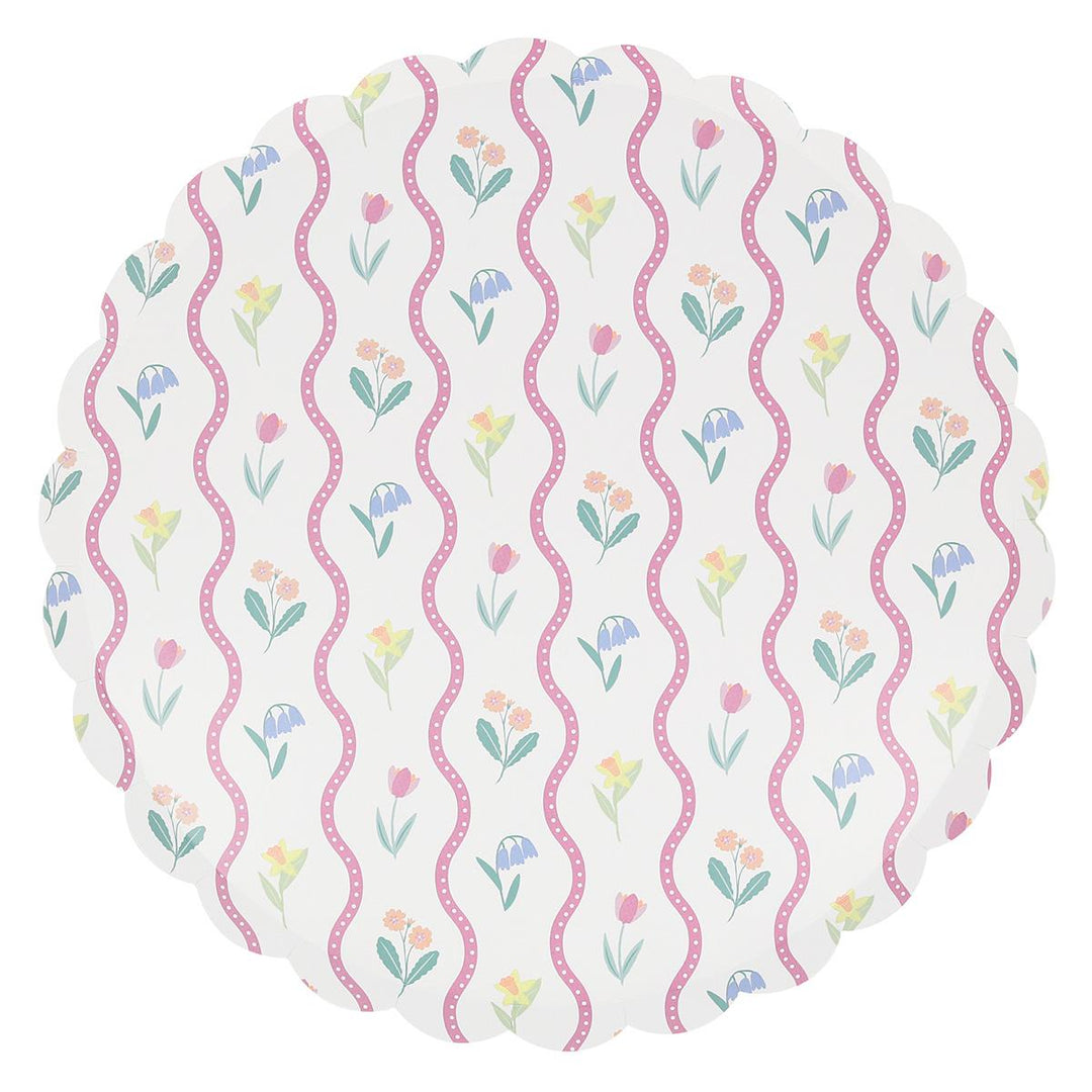 Bloomsbury Floral Dinner Party Plates x 8 | Meri Meri party plates Bloomsbury Floral Dinner Party Plates x 8