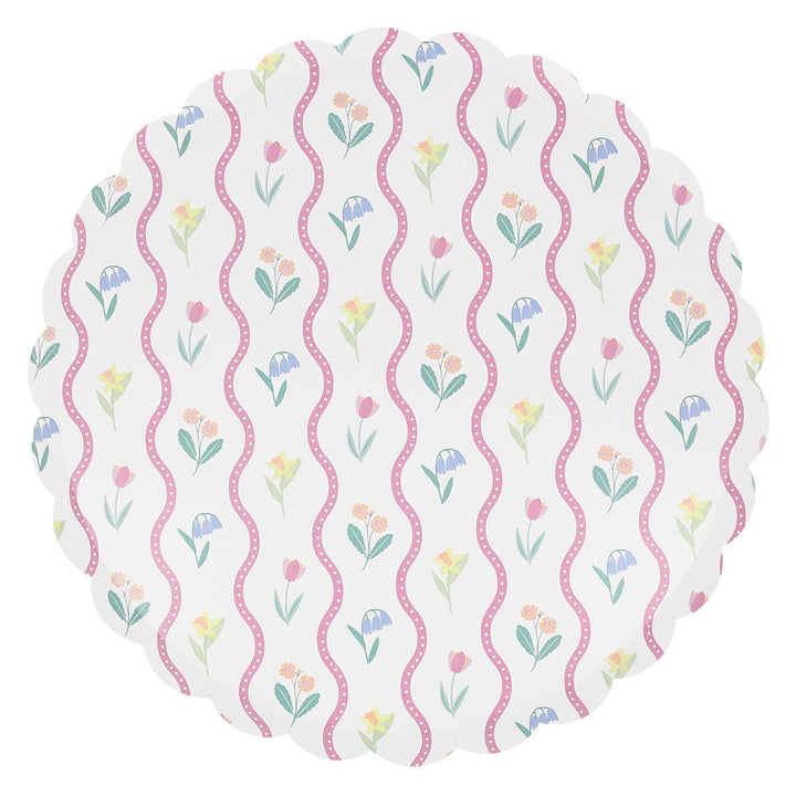 Bloomsbury Floral Dinner Party Plates x 8 | Meri Meri party plates Bloomsbury Floral Dinner Party Plates x 8