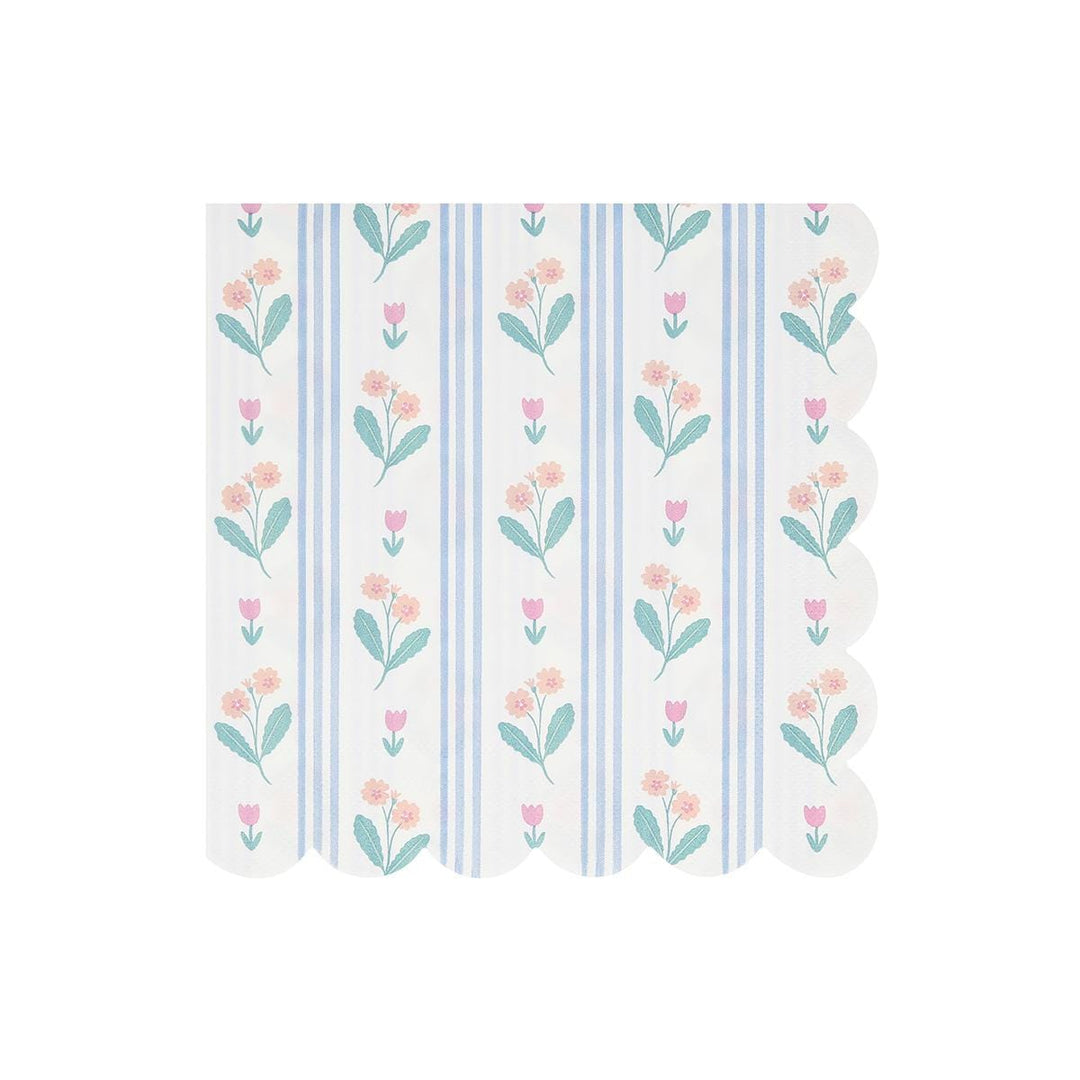 Bloomsbury Floral Large Party Napkins x 16 | Meri Meri party napkins Bloomsbury Floral Large Party Napkins x 16