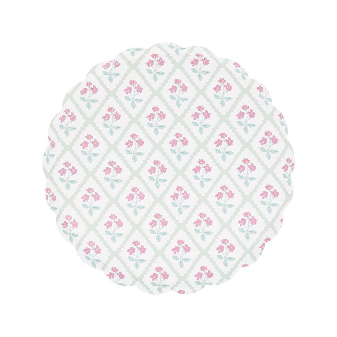 Bloomsbury Floral Side Party Plates x 8 | Meri Meri party plates Bloomsbury Floral Side Party Plates x 8