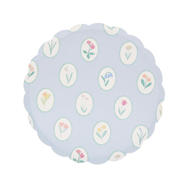 Bloomsbury Floral Side Party Plates x 8 | Meri Meri party plates Bloomsbury Floral Side Party Plates x 8