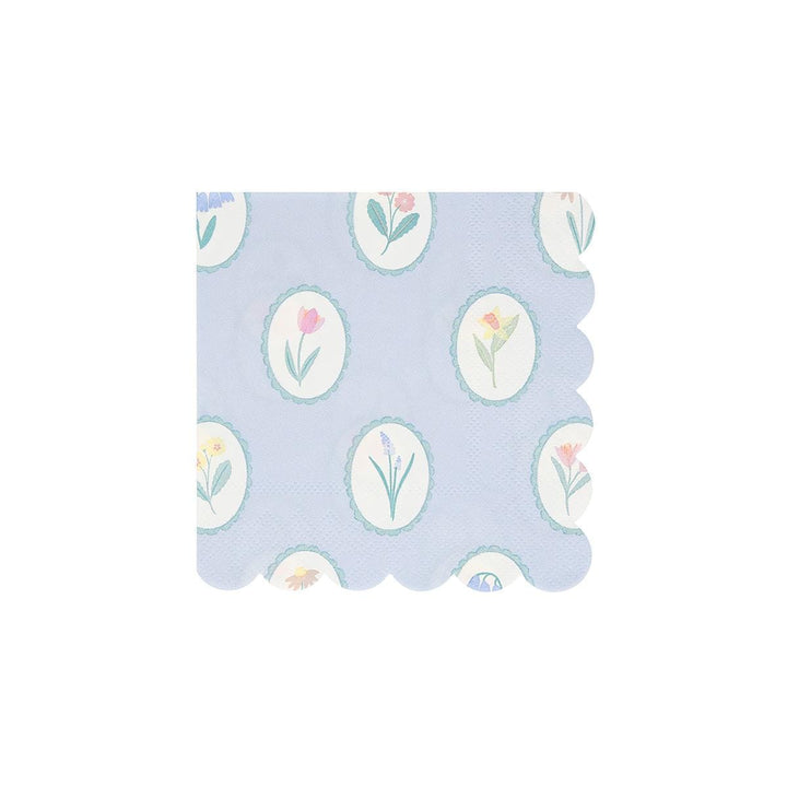 Bloomsbury Floral Small Party Napkins x 16 | Meri Meri party napkins Bloomsbury Floral Small Party Napkins x 16