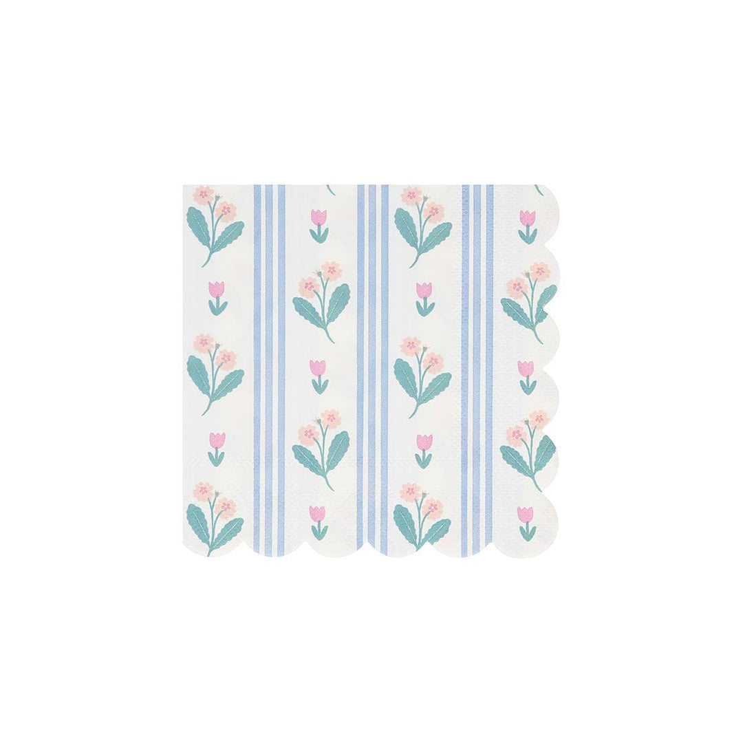 Bloomsbury Floral Small Party Napkins x 16 | Meri Meri party napkins Bloomsbury Floral Small Party Napkins x 16