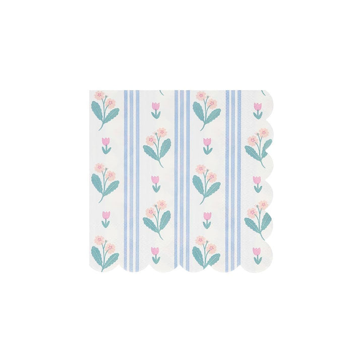 Bloomsbury Floral Small Party Napkins x 16 | Meri Meri party napkins Bloomsbury Floral Small Party Napkins x 16