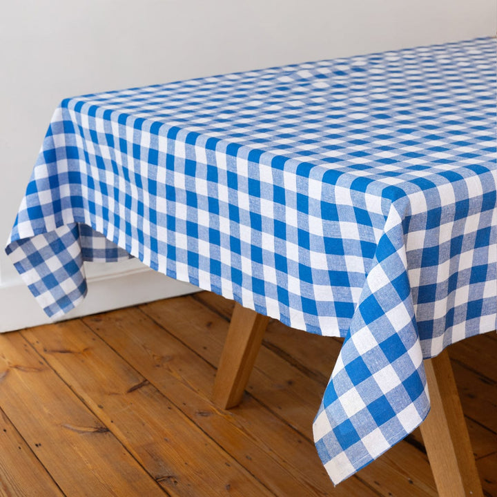Blue Gingham Tablecloth | Talking Tables | Little Big Party Table Covers/Runners Blue Gingham Tablecloth