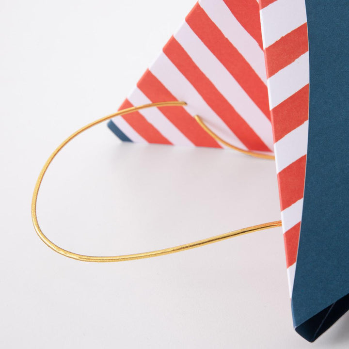 Blue Pirate Party Hats x 8 | Meri Meri Party Hats Blue Pirate Party Hats x 8