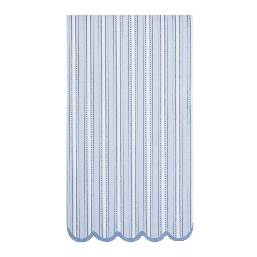 Blue Striped Dinner Napkins x 24 Paper Napkins Blue Striped Dinner Napkins x 24