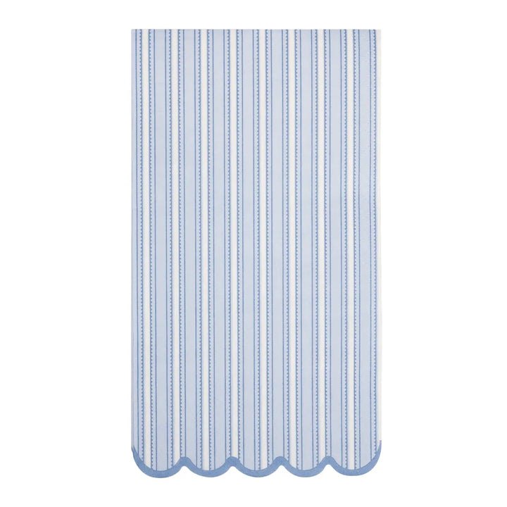 Blue Striped Dinner Napkins x 24 Paper Napkins Blue Striped Dinner Napkins x 24