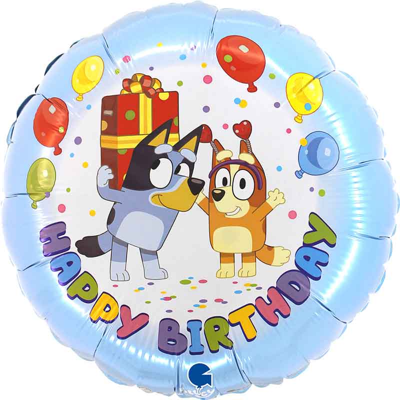 Bluey Birthday Foil Balloon 18in | Little Big Party Balloons Bluey Birthday Foil Balloon - 18 Inch