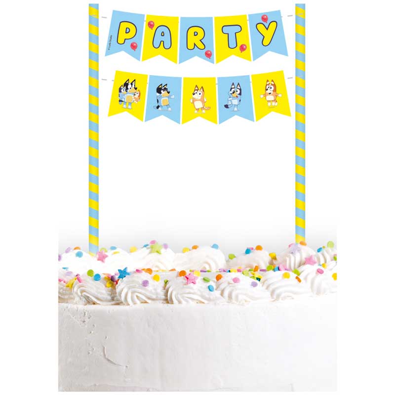 Bluey Cake Bunting | Little Big Party Party Decorations Bluey Cake Bunting