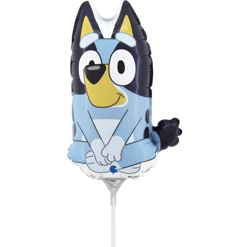 Bluey Mini Foil Balloons Pack of 10 | Little Big Party Balloons Bluey Mini Air Fill Foil Balloons - Pack of 10 (14 Inch)
