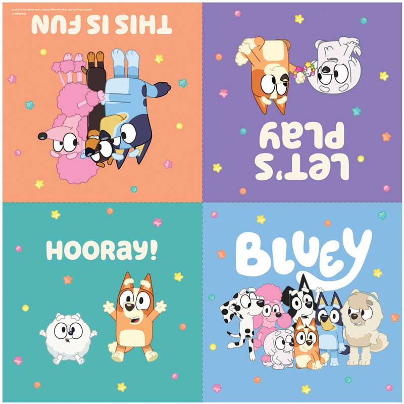 Bluey Napkins Pack of 16 | Little Big Party Party Tableware Bluey Napkins - Pack of 16