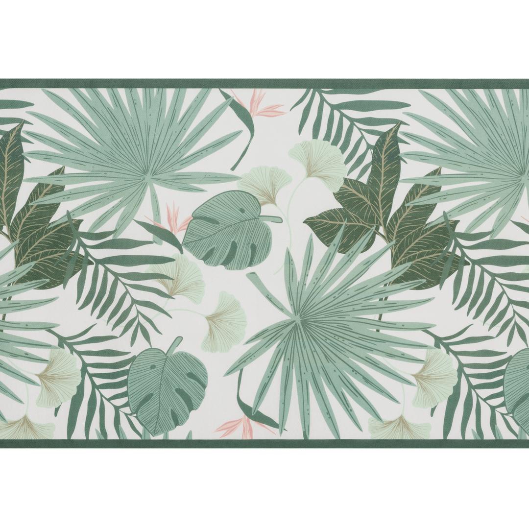 Botanical Leaves Table Runner - Safari Birthday Party Supplies table runner Botanical Leaves Table Runner