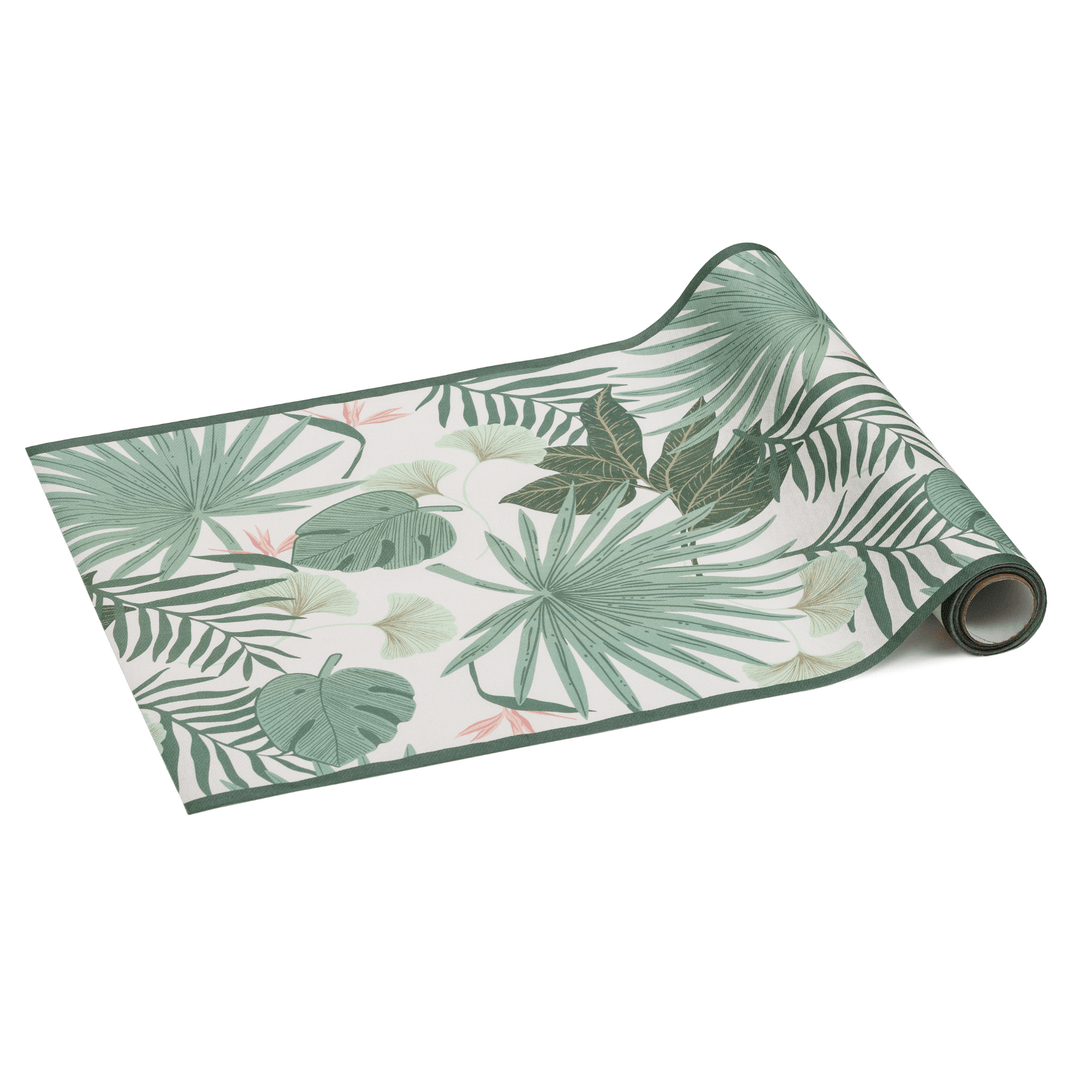 Botanical Leaves Table Runner - Safari Birthday Party Supplies table runner Botanical Leaves Table Runner