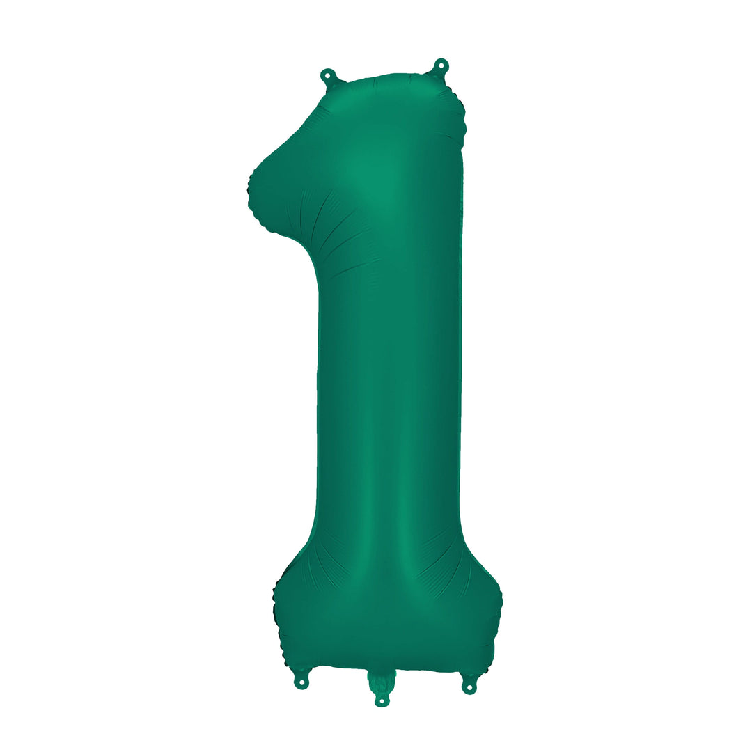 Bottle Green Number 1 Foil Balloon Foil Balloon Bottle Green Number 1 Foil Balloon