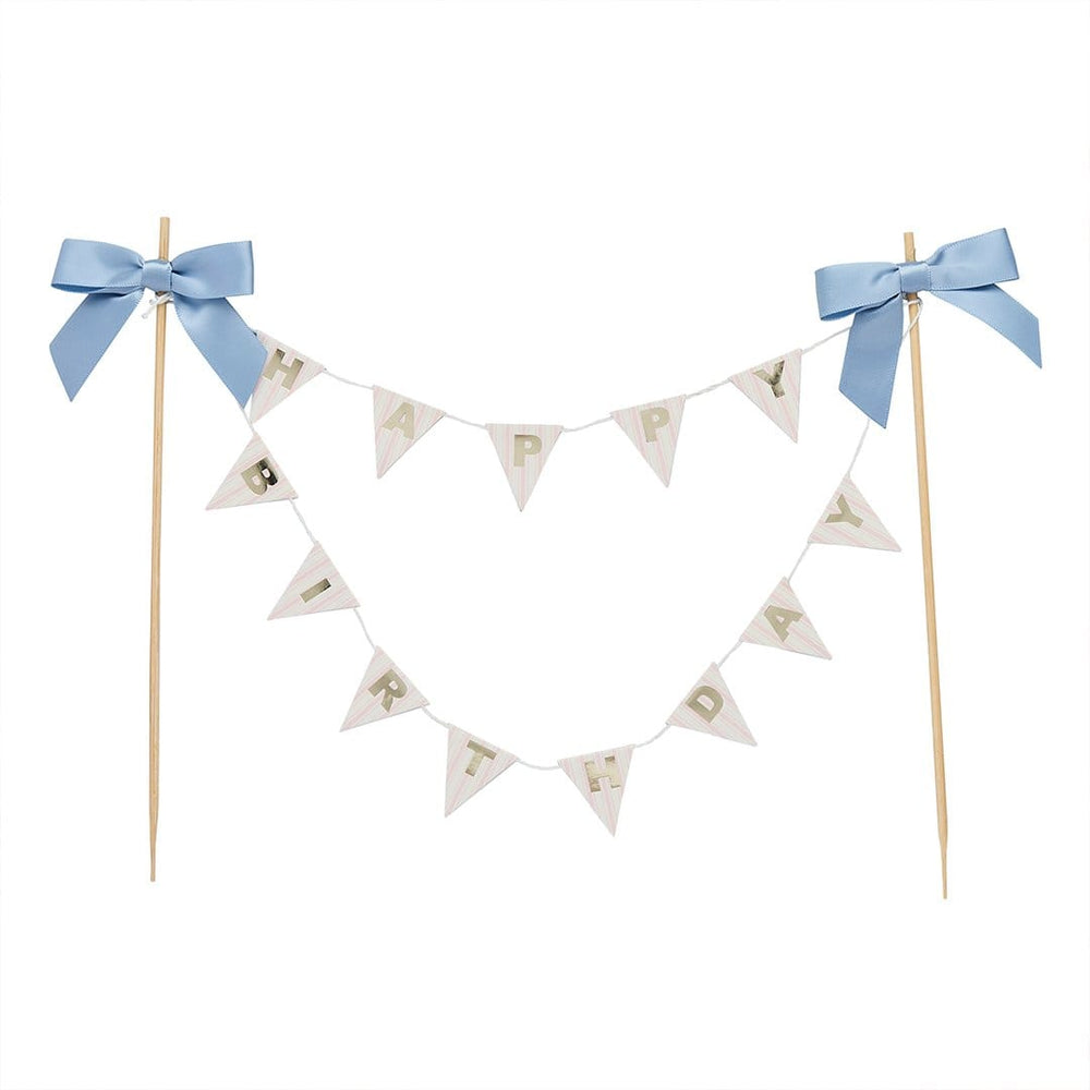 Bow Bunting Cake Topper - Rococo Cherry Cake Decorations Cake Topper Rococo Bow Bunting Cake Topper