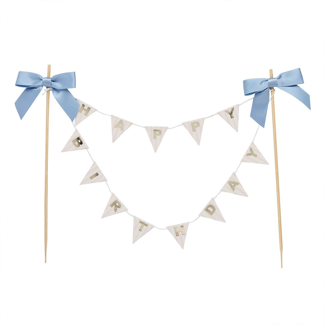 Bow Bunting Cake Topper - Rococo Cherry Cake Decorations Cake Topper Rococo Bow Bunting Cake Topper