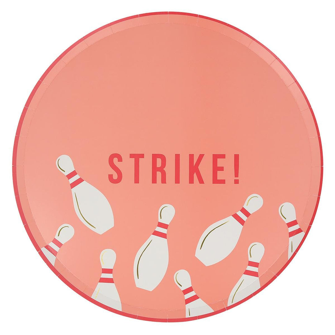 Bowling Dinner Party Plates x 8 | Meri Meri party plates Bowling Dinner Party Plates x 8