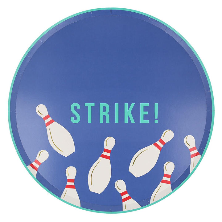 Bowling Dinner Party Plates x 8 | Meri Meri party plates Bowling Dinner Party Plates x 8