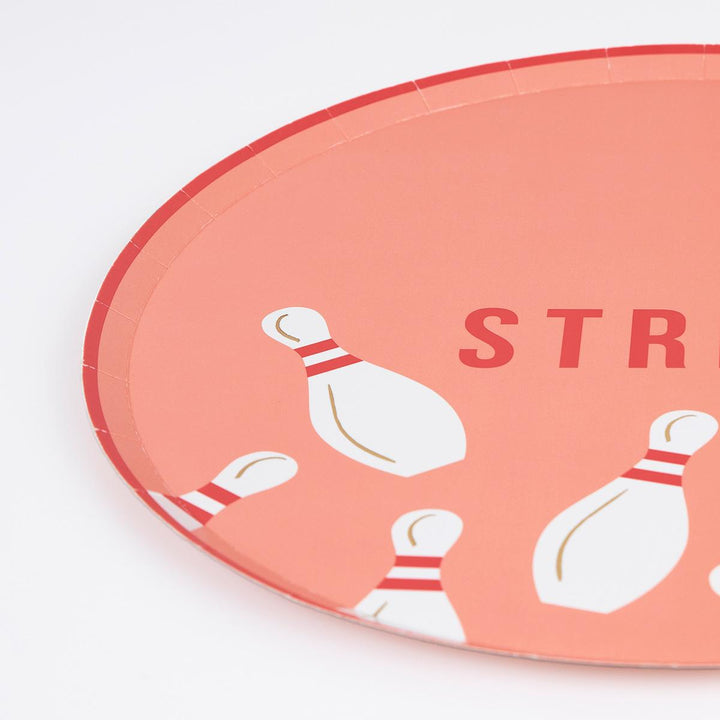 Bowling Dinner Party Plates x 8 | Meri Meri party plates Bowling Dinner Party Plates x 8