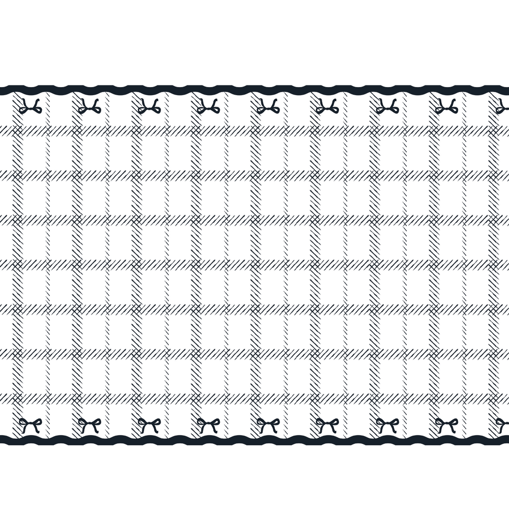 Bows Party Paper Tablecover - Bow Theme Party Supplies table cover Bows Party Paper Tablecover