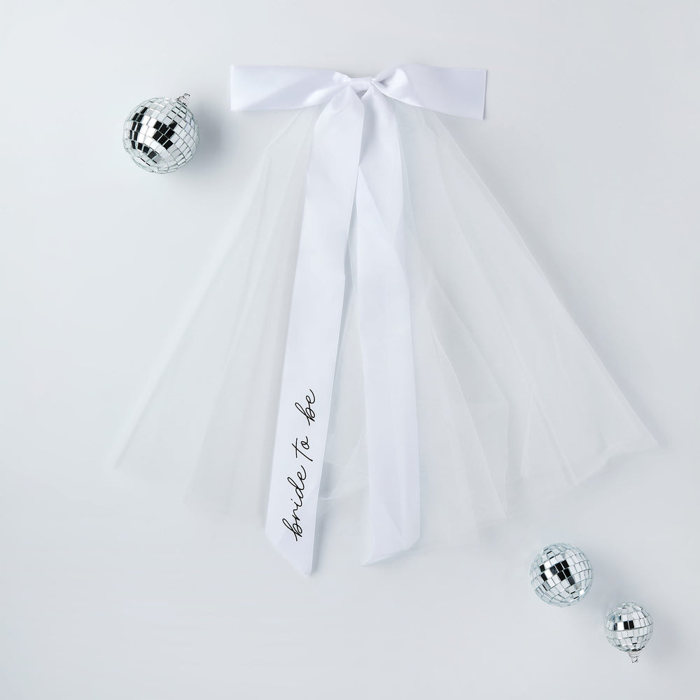 Bridal Bow Veil | Hen Party Supplies UK Party Accessories Bridal Bow Veil