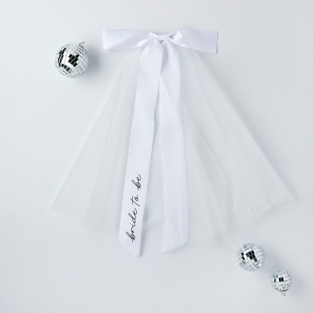 Bridal Bow Veil | Hen Party Supplies UK Party Accessories Bridal Bow Veil