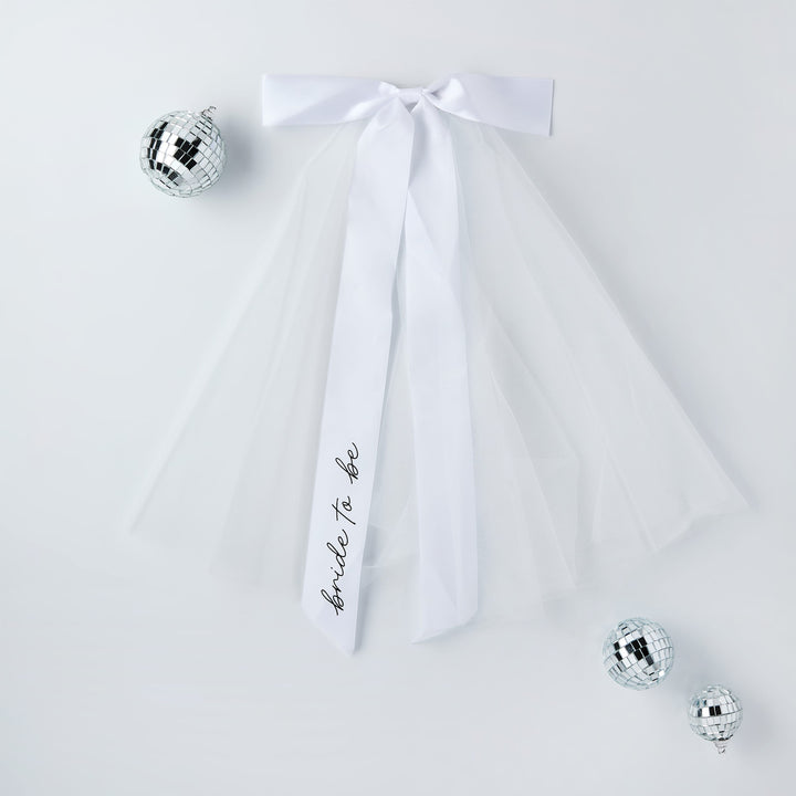 Bridal Bow Veil | Hen Party Supplies UK Party Accessories Bridal Bow Veil