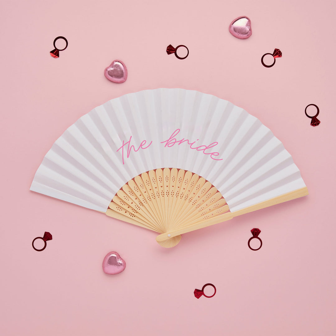 Bride Paper Fan | Hen Party Supplies UK Party Accessories Bride Paper Fan