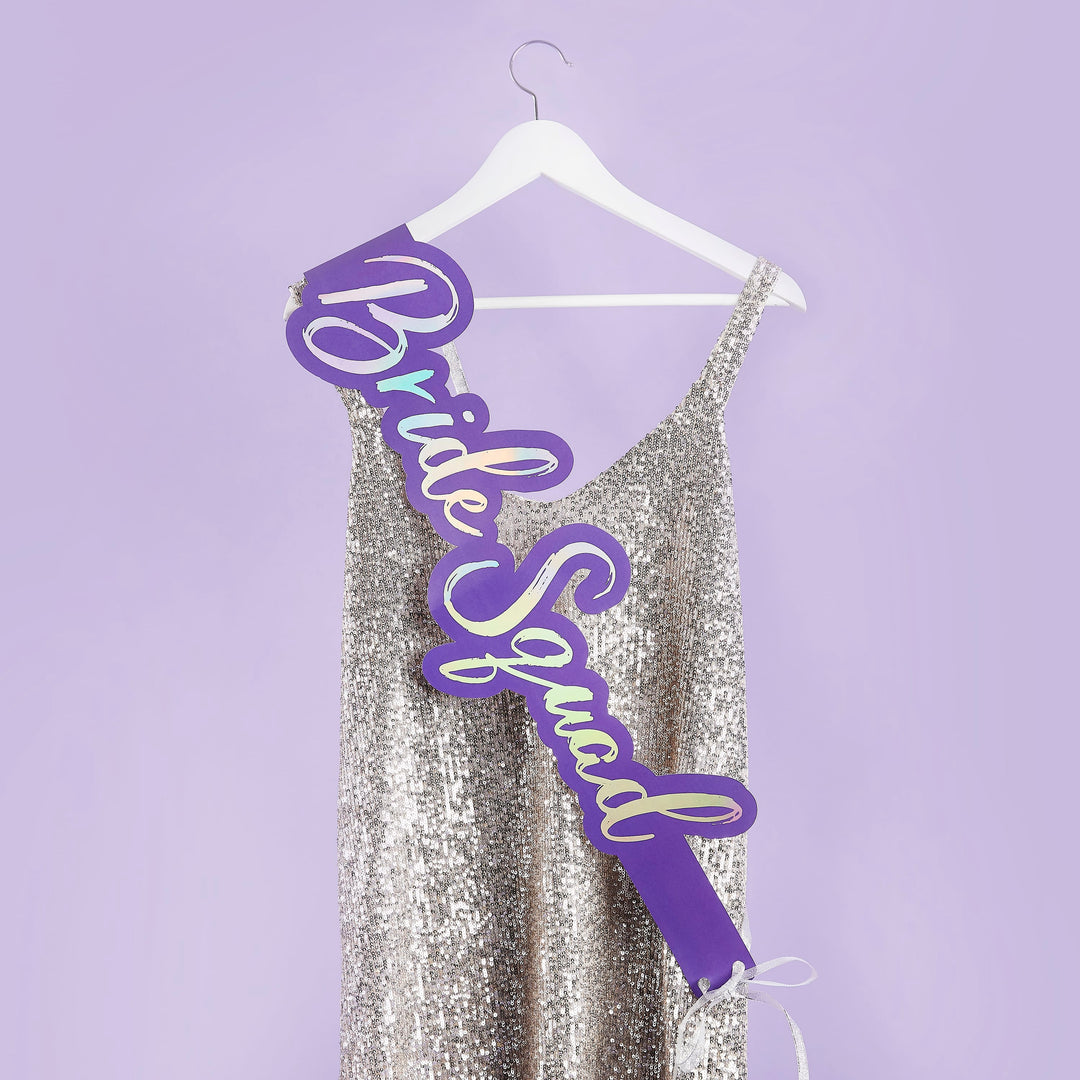 Bride Squad Hen Party Sashes - Pack of 5 | Hen Party Supplies UK Party Accessories Bride Squad Hen Party Sashes - Pack of 5