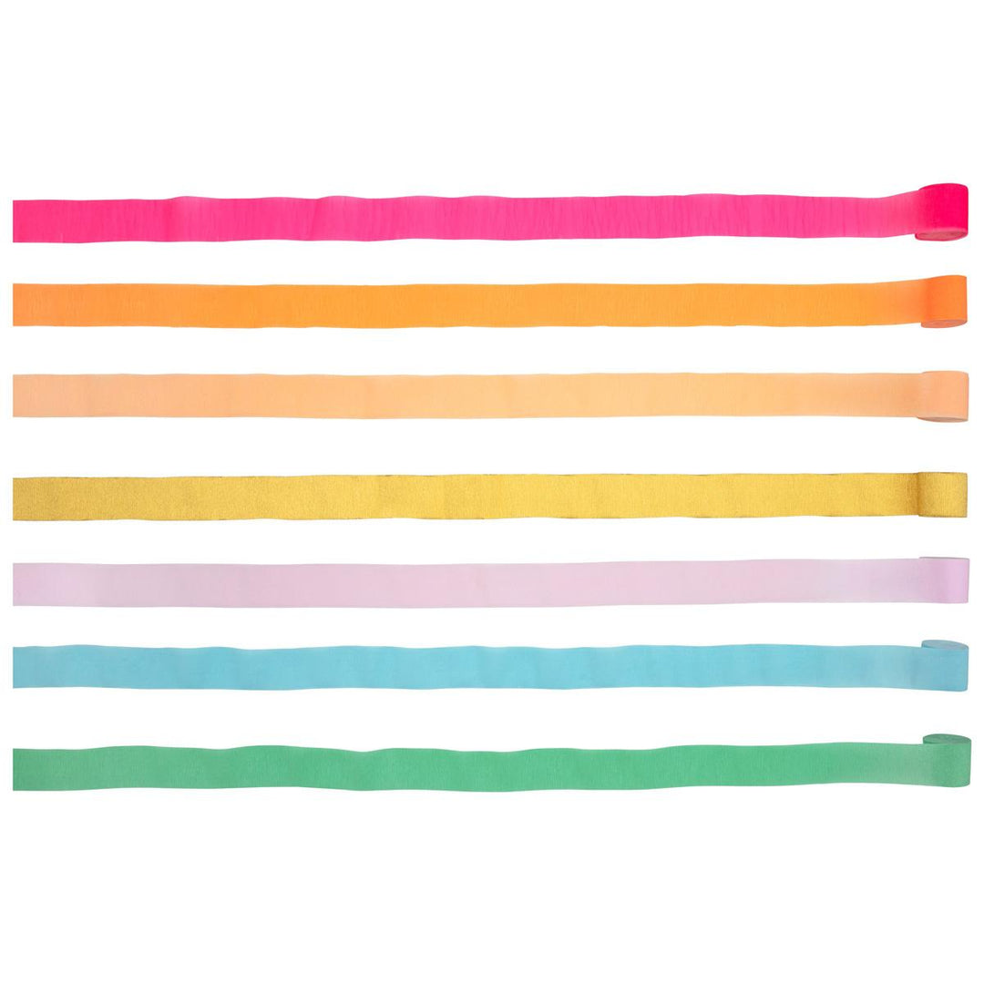 Bright Crepe Paper Streamers Bunting Bright Crepe Paper Streamers