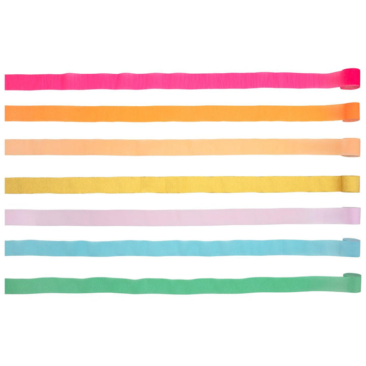 Bright Crepe Paper Streamers Bunting Bright Crepe Paper Streamers