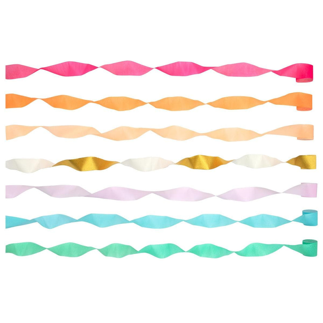 Bright Crepe Paper Streamers Bunting Bright Crepe Paper Streamers