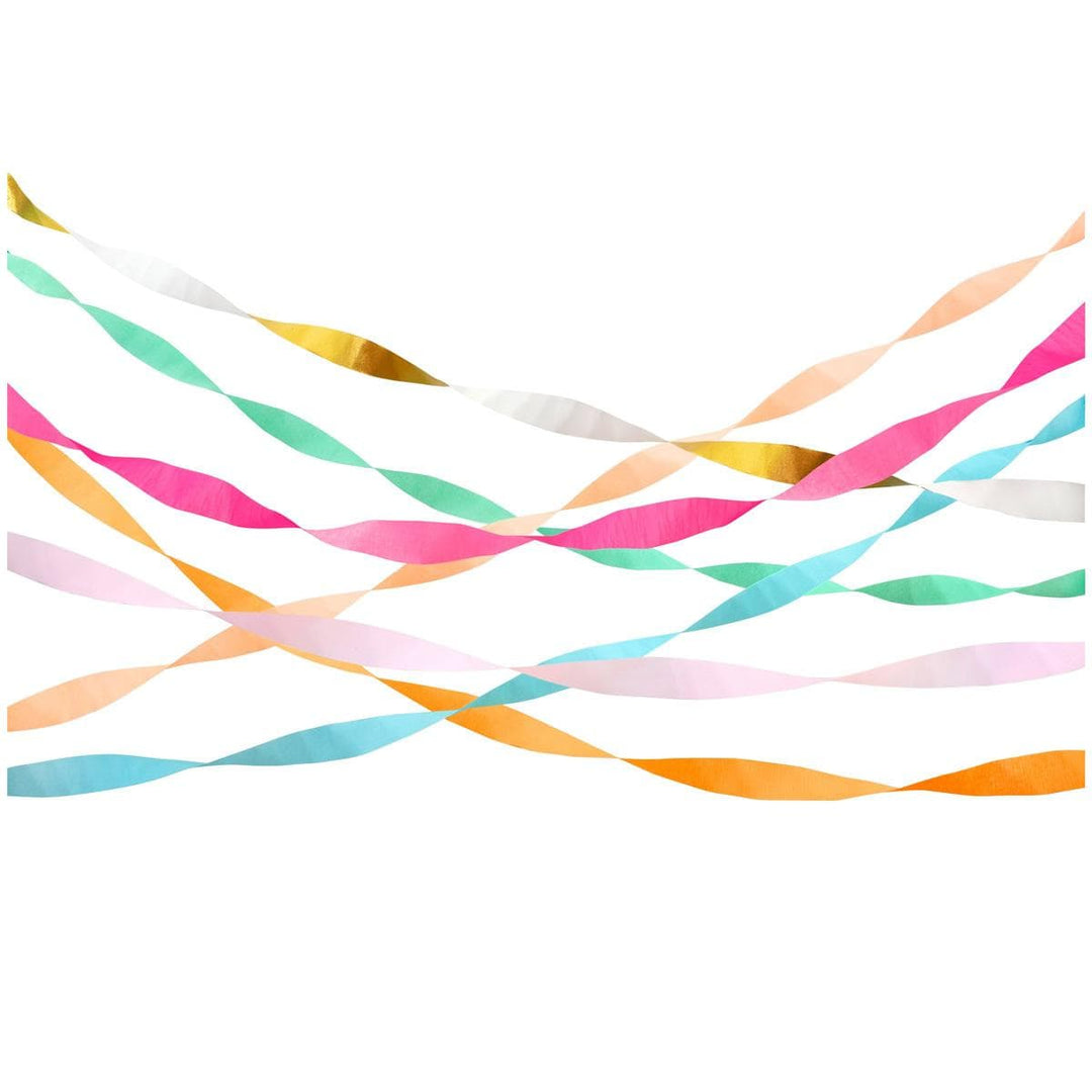 Bright Crepe Paper Streamers Bunting Bright Crepe Paper Streamers