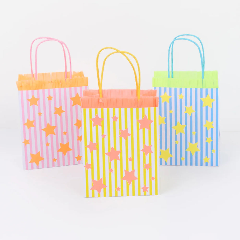 Bright Star Party Bags x 8 | Meri Meri Colourful Party Bags Party Bags Bright Star Party Bags x 8