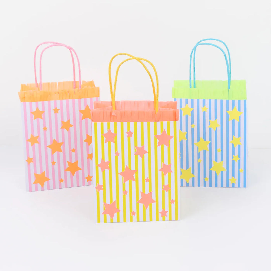 Bright Star Party Bags x 8 | Meri Meri Colourful Party Bags Party Bags Bright Star Party Bags x 8