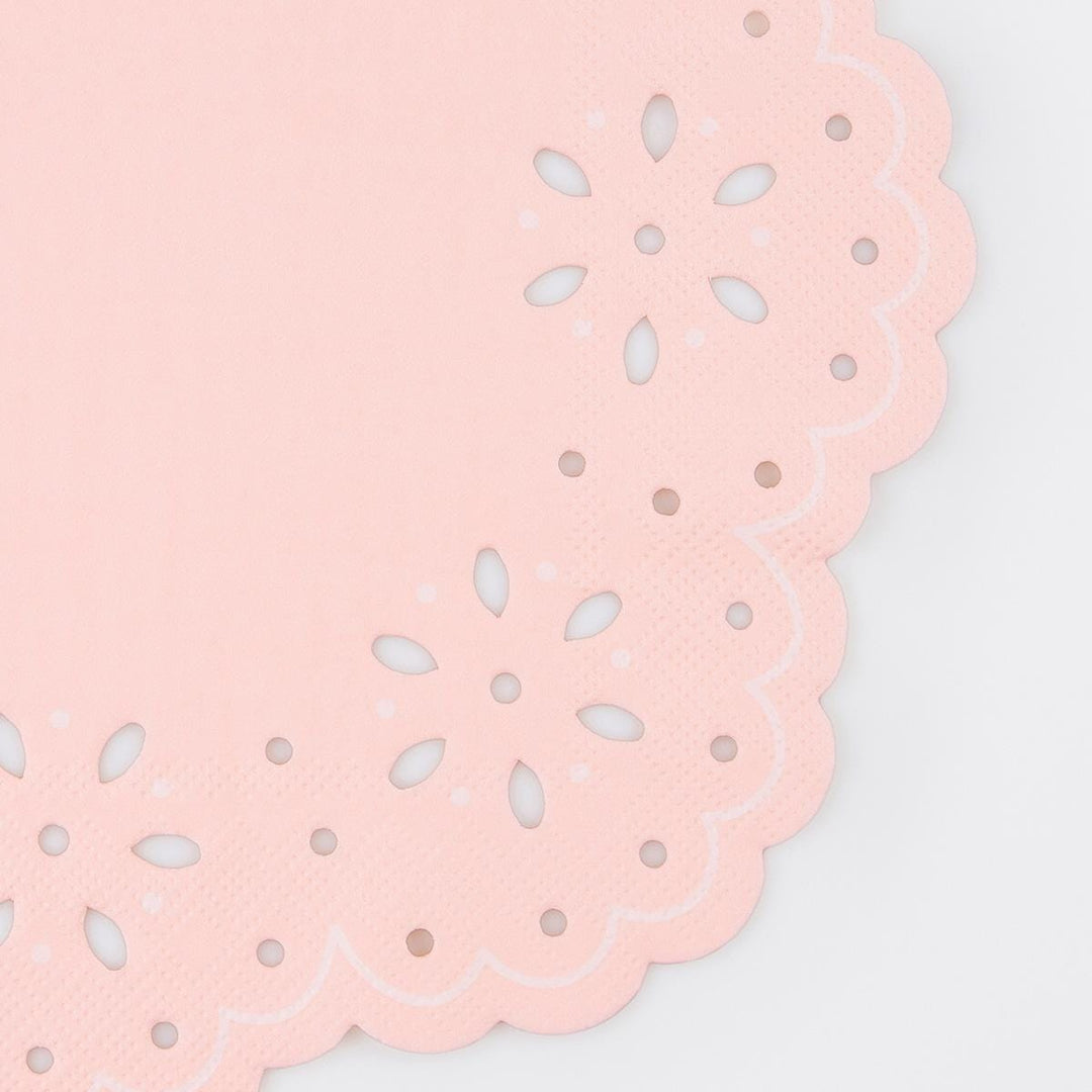 Broderie Anglaise Lace Large Party Napkins x 16 | Meri Meri party napkins Broderie Anglaise Lace Large Party Napkins x 16