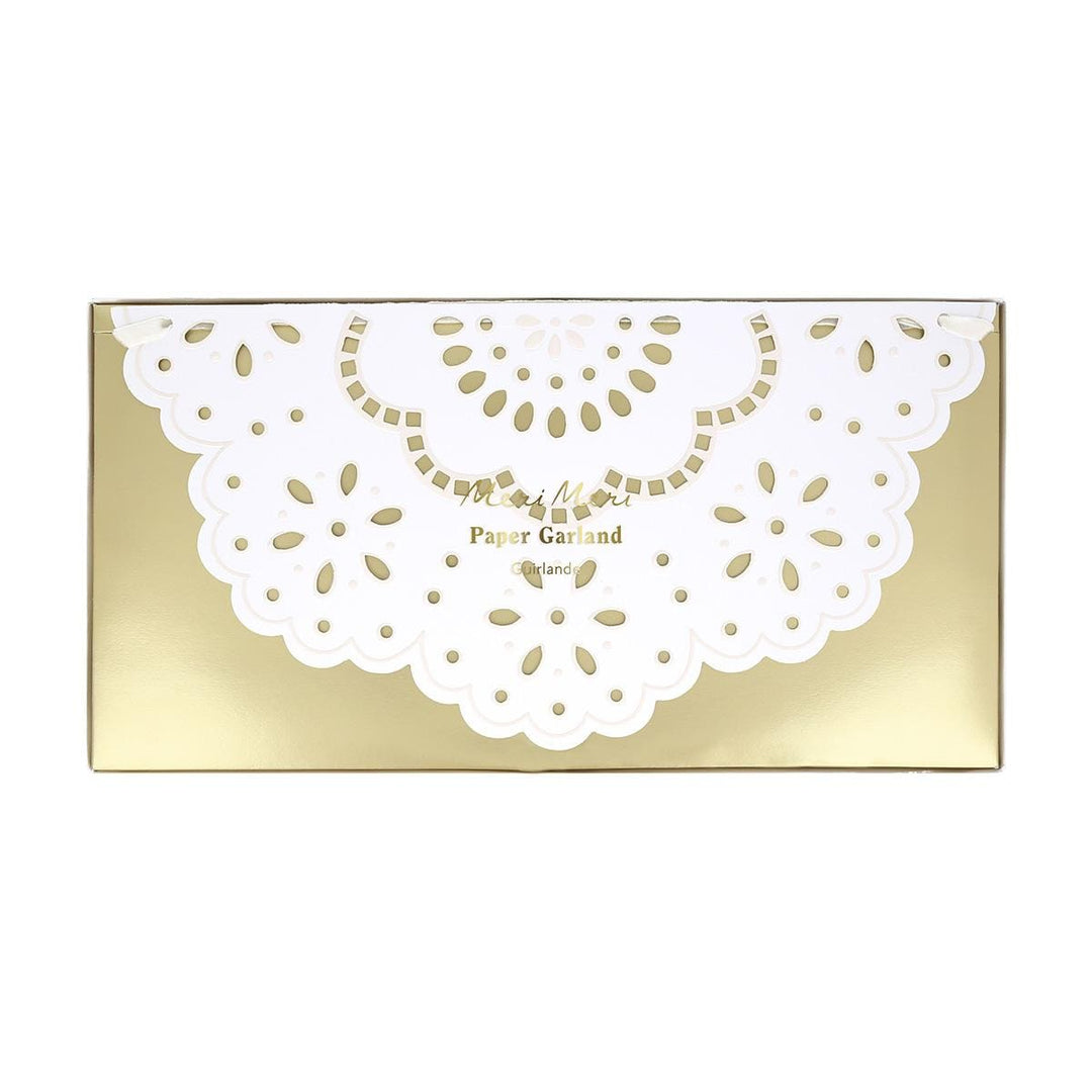 Broderie Anglaise Lace White Pennant Party Garland Bunting Broderie Anglaise Lace White Pennant Party Garland
