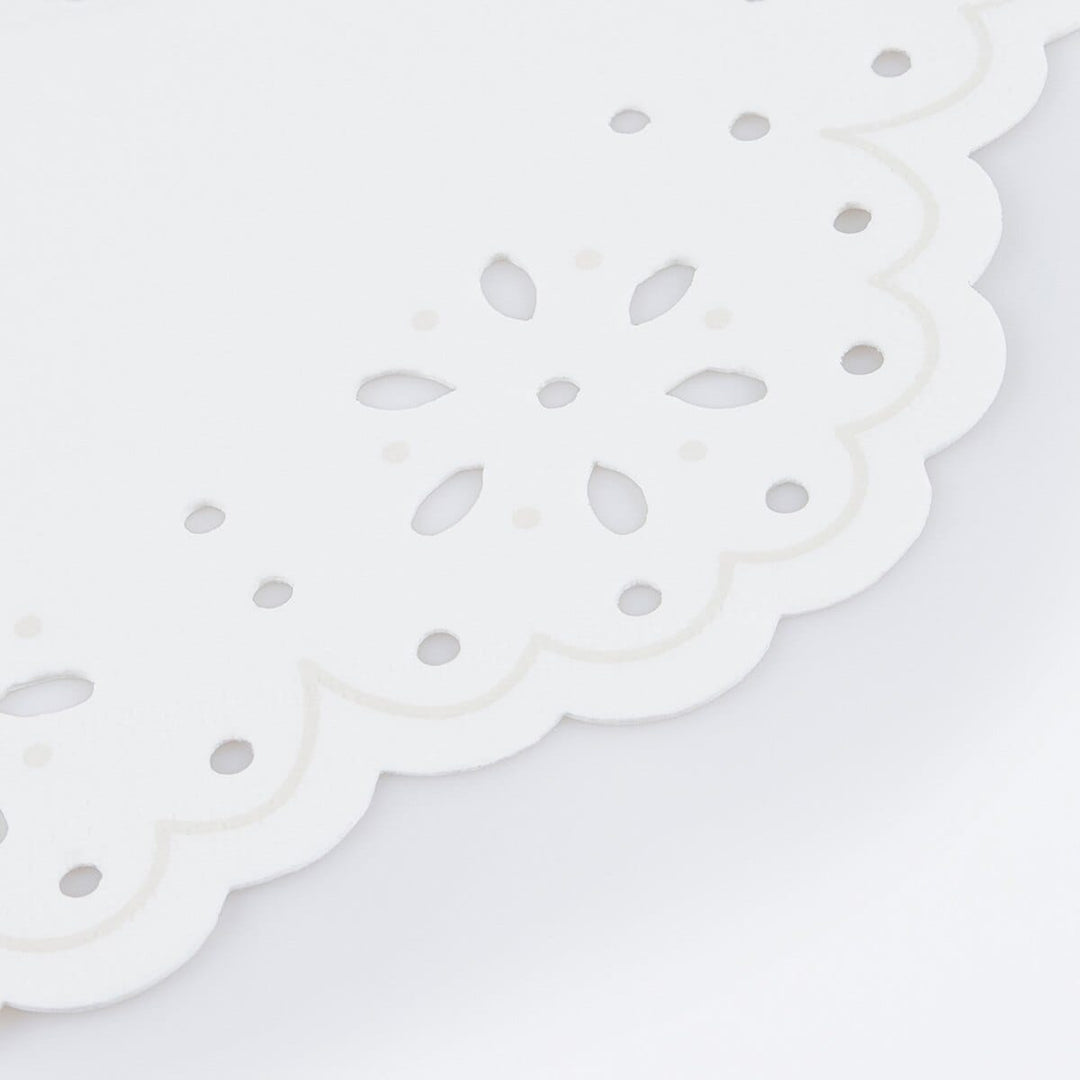 Broderie Anglaise Lace White Small Party Napkins x 16 | Meri Meri party napkins Broderie Anglaise Lace White Small Party Napkins x 16