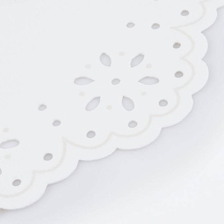 Broderie Anglaise Lace White Small Party Napkins x 16 | Meri Meri party napkins Broderie Anglaise Lace White Small Party Napkins x 16