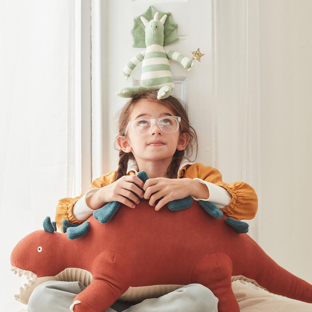 Bruce Large Stegosaurus Knitted Toy | Meri Meri Soft Toys Bruce Large Stegosaurus Knitted Toy