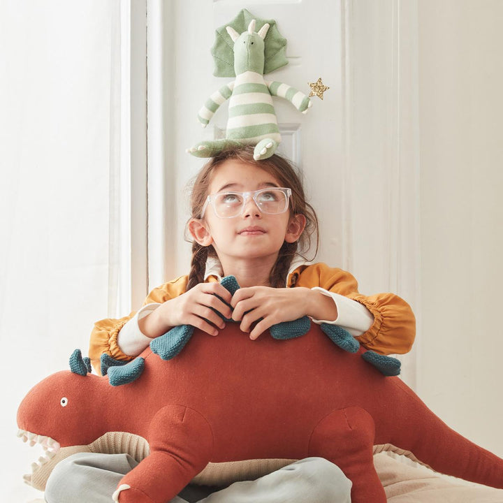 Bruce Large Stegosaurus Knitted Toy | Meri Meri Soft Toys Bruce Large Stegosaurus Knitted Toy