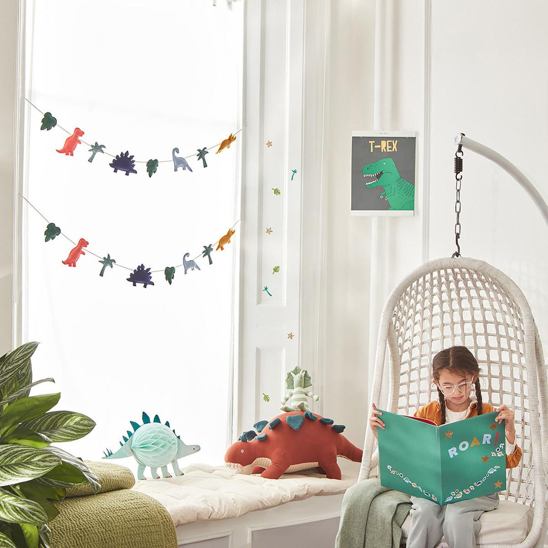 Bruce Large Stegosaurus Knitted Toy | Meri Meri Soft Toys Bruce Large Stegosaurus Knitted Toy