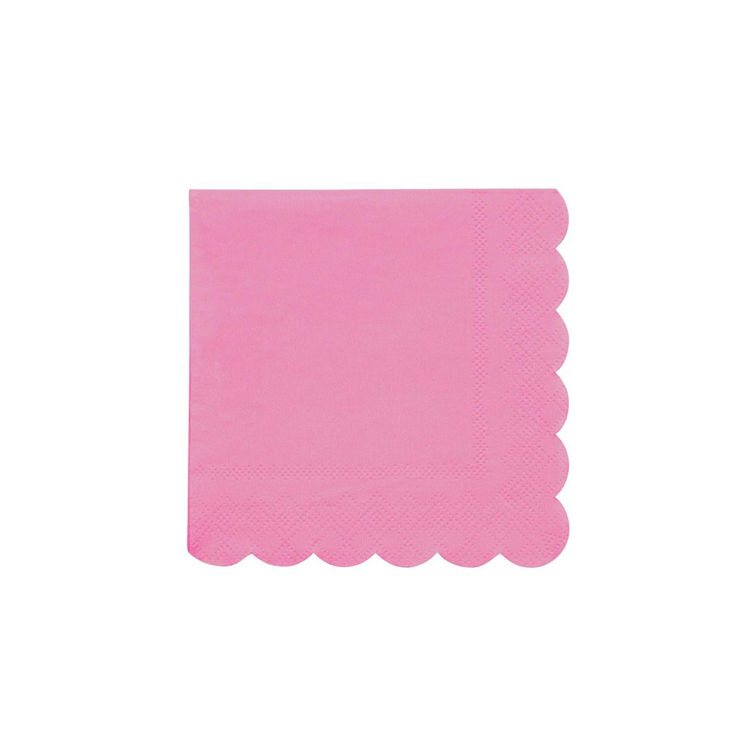 Bubblegum Pink Small Party Napkins x 20 | Meri Meri party napkins Bubblegum Pink Small Party Napkins x 20