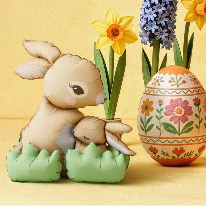 Bunnies Standing Foil Balloon - 24 inch Balloons Bunnies Standing Foil Balloon - 24 inch