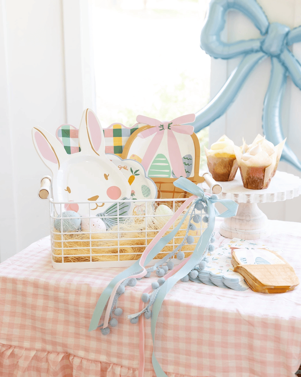 Bunny Face Shaped Plates x 8 Disposable Plates Bunny Face Shaped Plates x 8