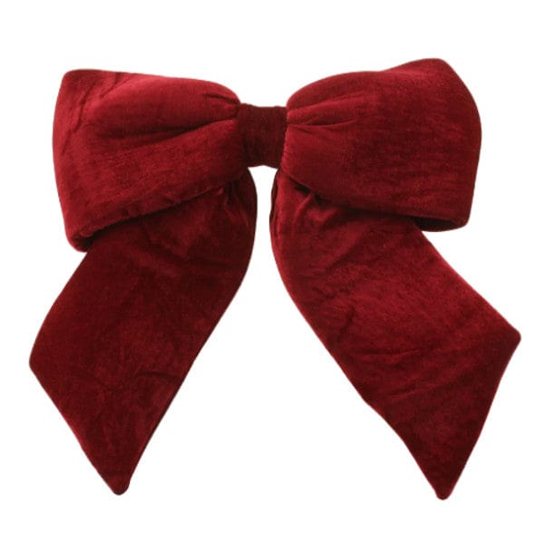 Burgundy Velvet Bow Hanging Decoration (48cm) Bunting Burgundy Velvet Bow Hanging Decoration (48cm)